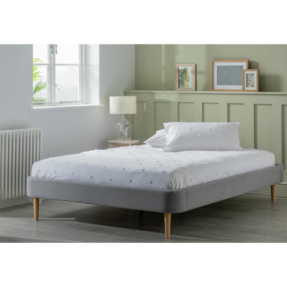 Habitat Tora Platform Kingsize Bed Frame - Grey – image 3