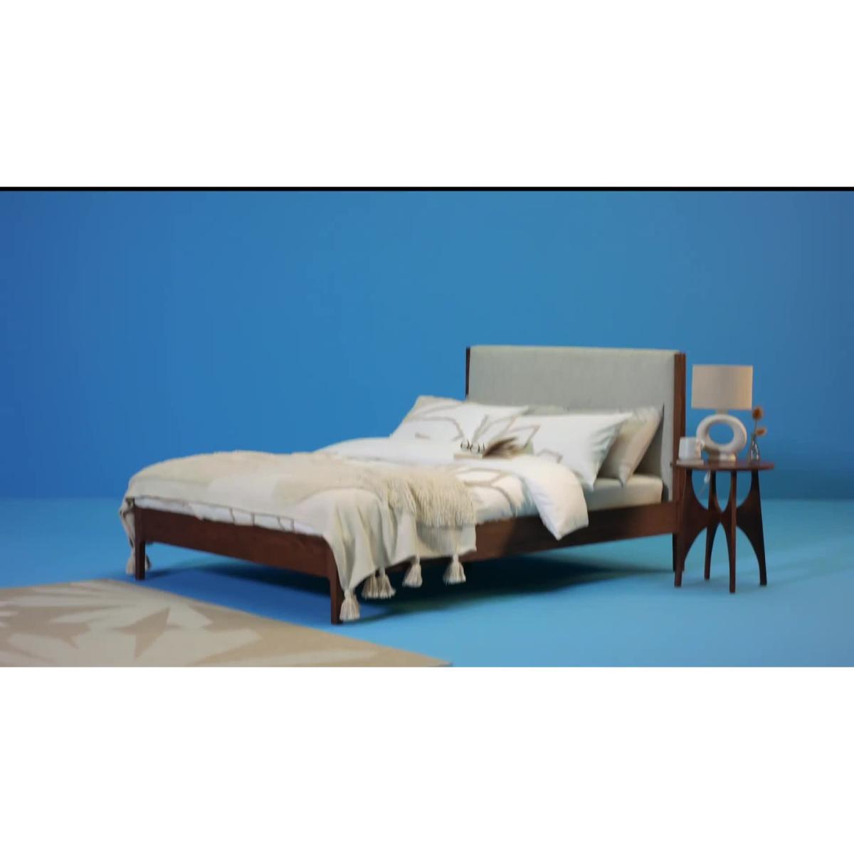 Habitat Loxley Kingsize Boucle Bed Frame - Grey – image 2