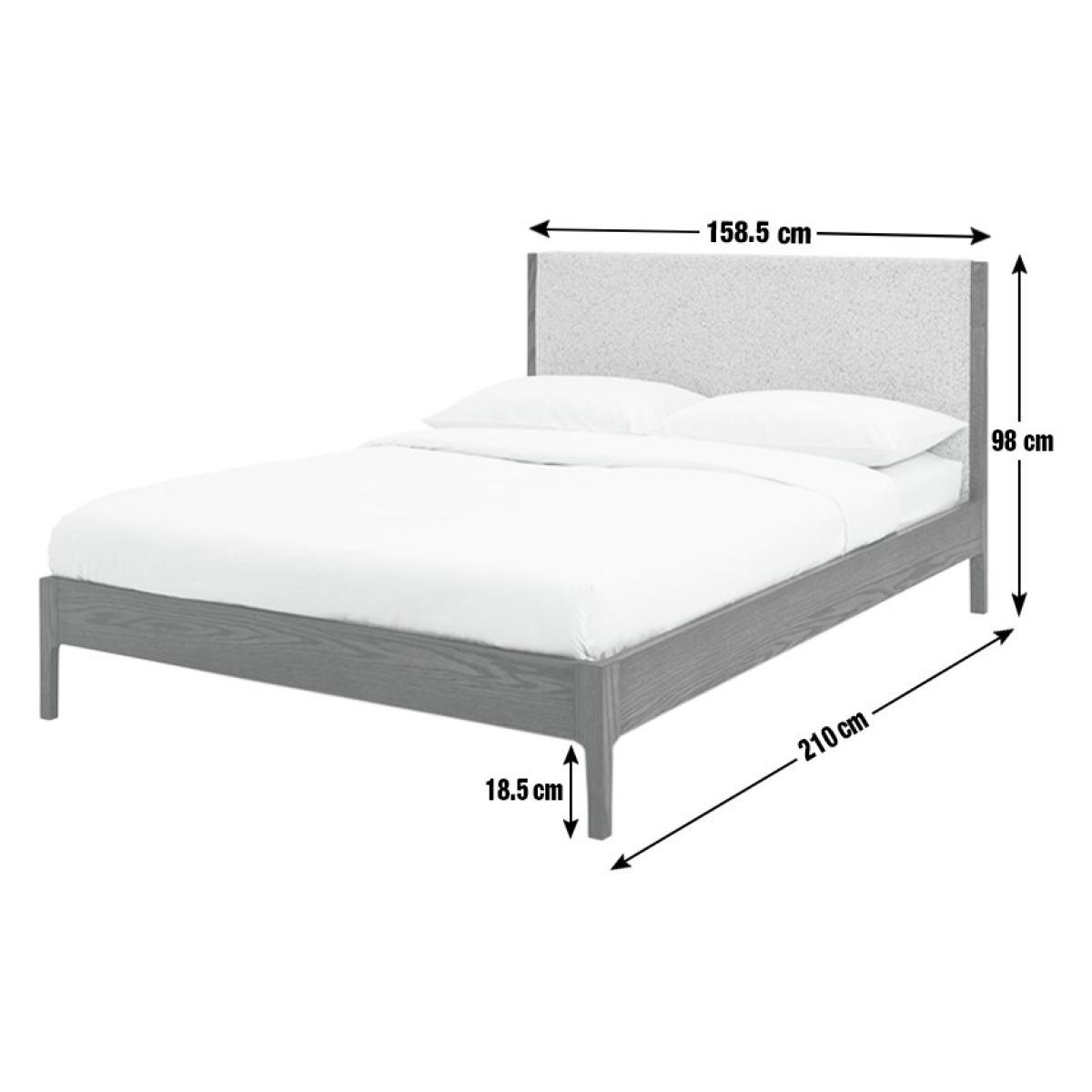 Habitat Loxley Kingsize Boucle Bed Frame - Grey – image 4