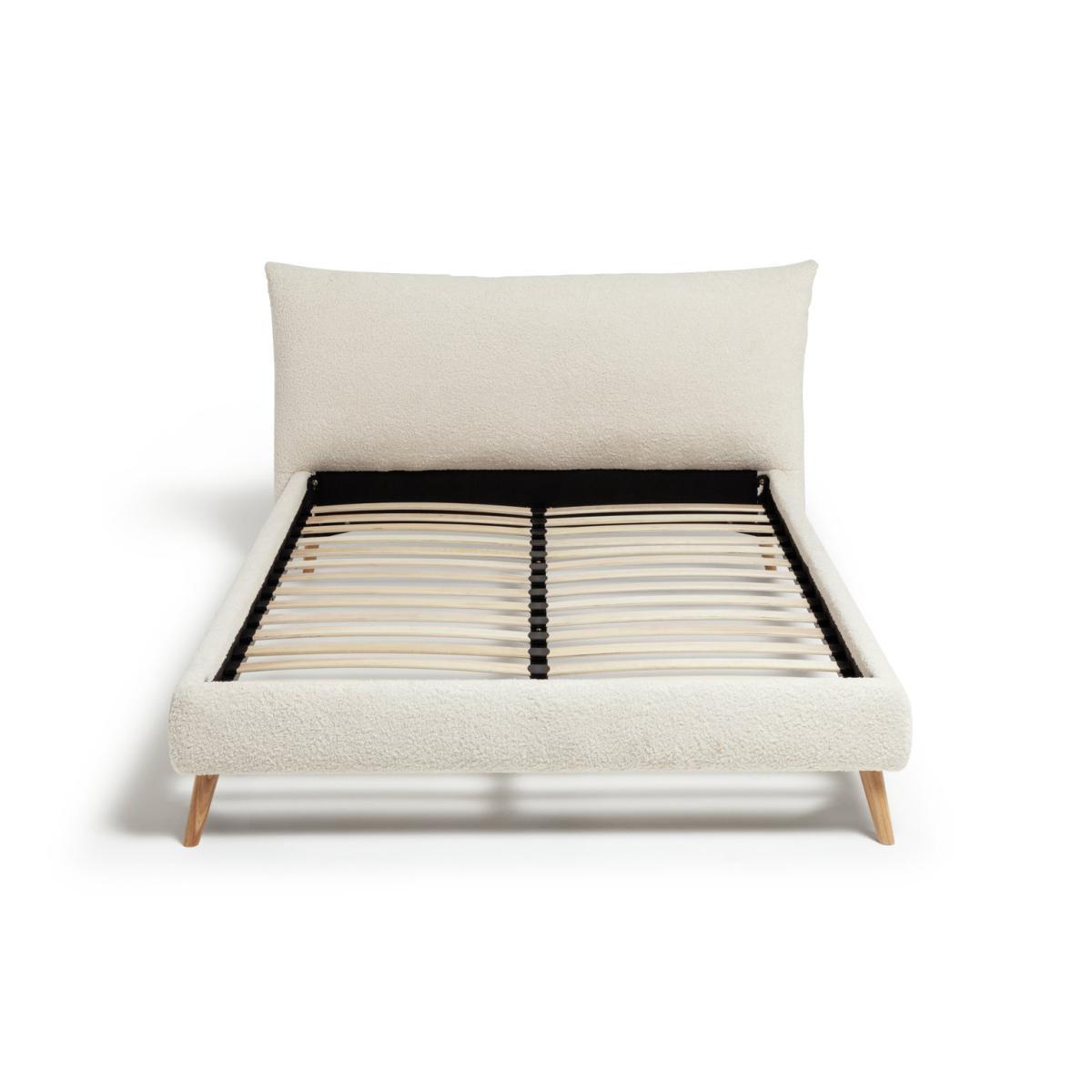 Habitat Marshmallow Kingsize Bed Frame - White Boucle – image 4