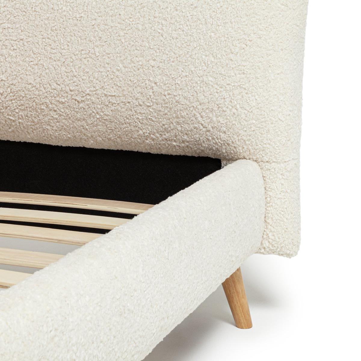 Habitat Marshmallow Kingsize Bed Frame - White Boucle – image 5