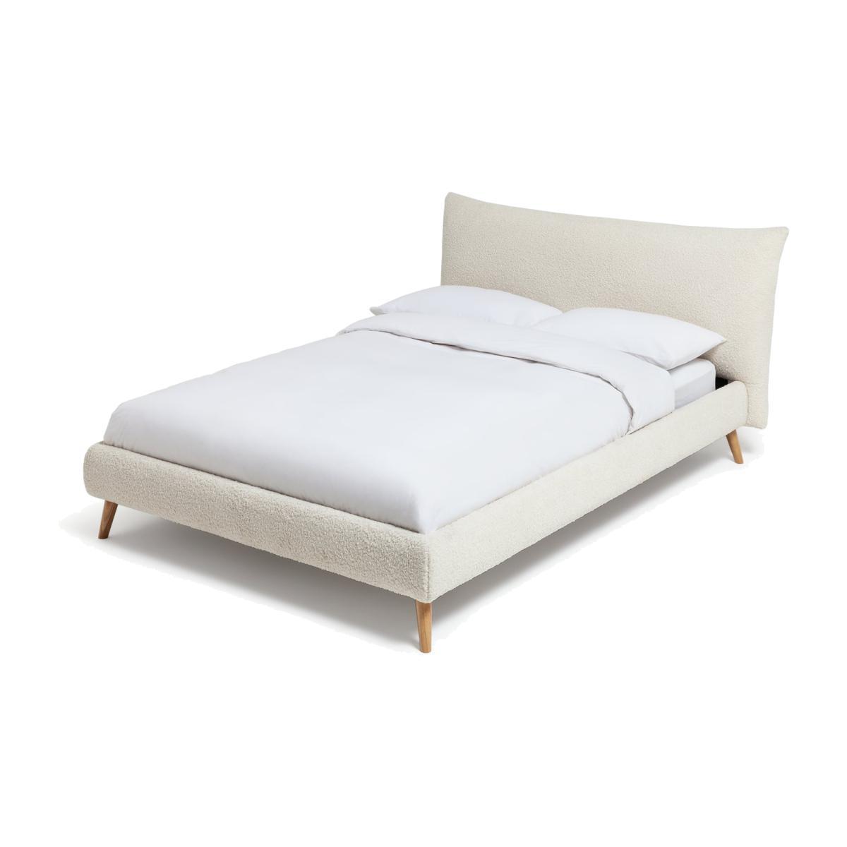 Habitat Marshmallow Kingsize Bed Frame - White Boucle – image 1