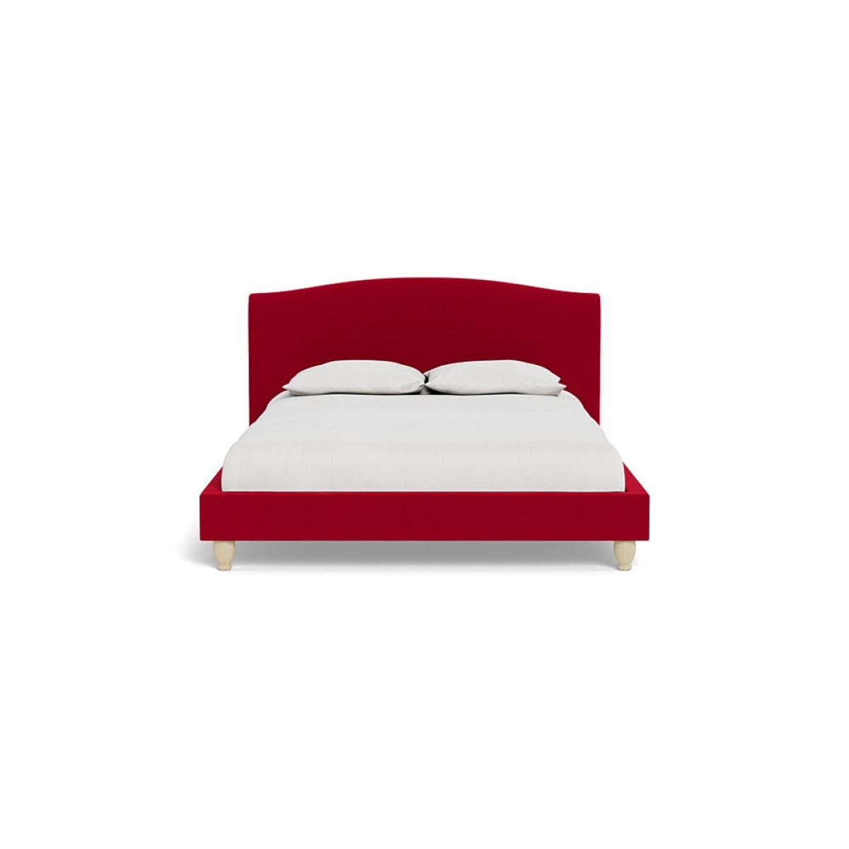 Heal's Devon King Bed Melton Wool Red Oxide Natural Beech Feet – image 2
