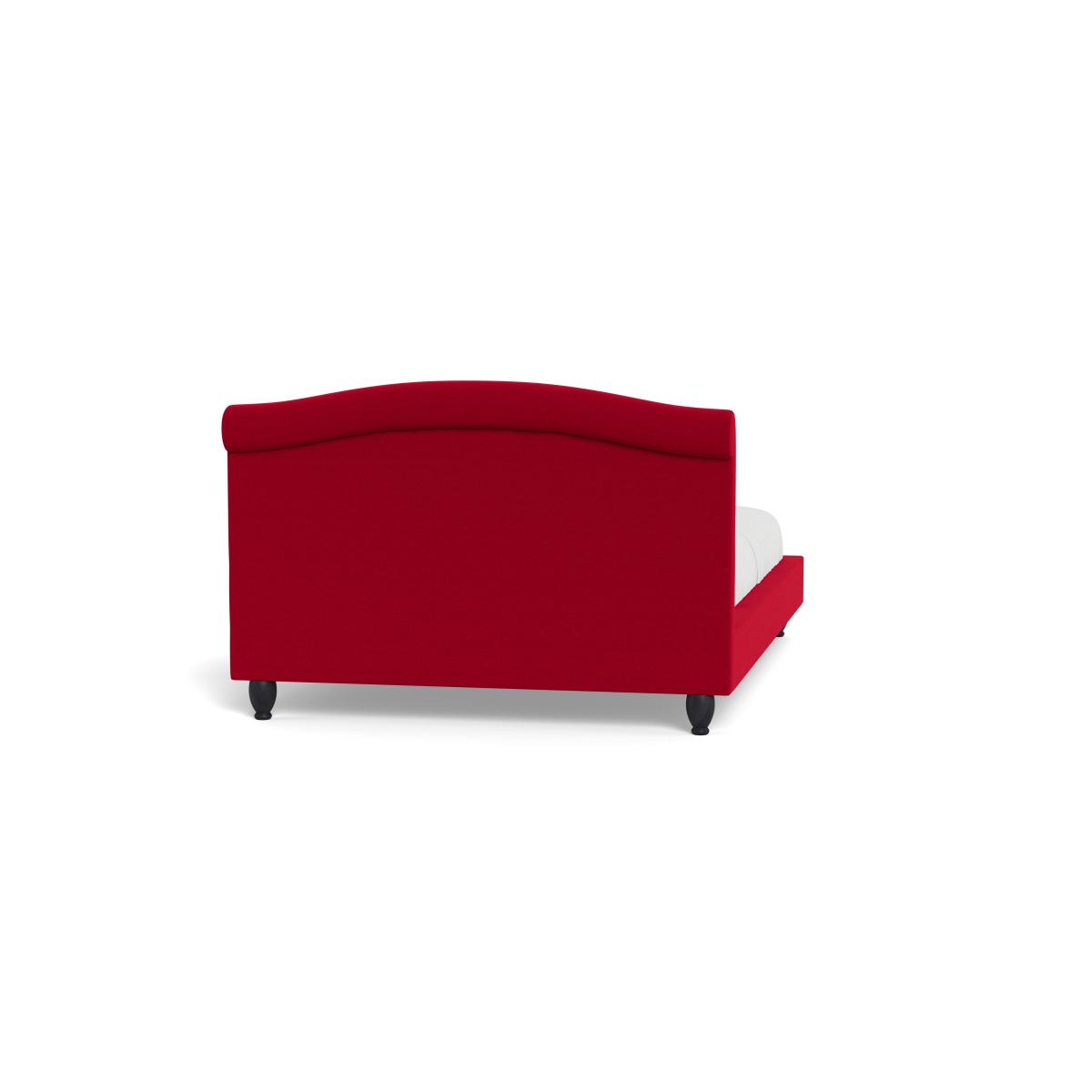 Heal's Devon King Bed Melton Wool Red Oxide Natural Beech Feet – image 6