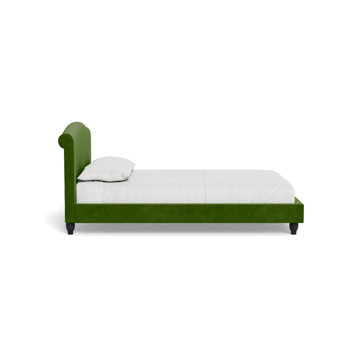 Heal's Devon King Bed Smart Luxe Velvet Grass Black Beech Feet – image 4