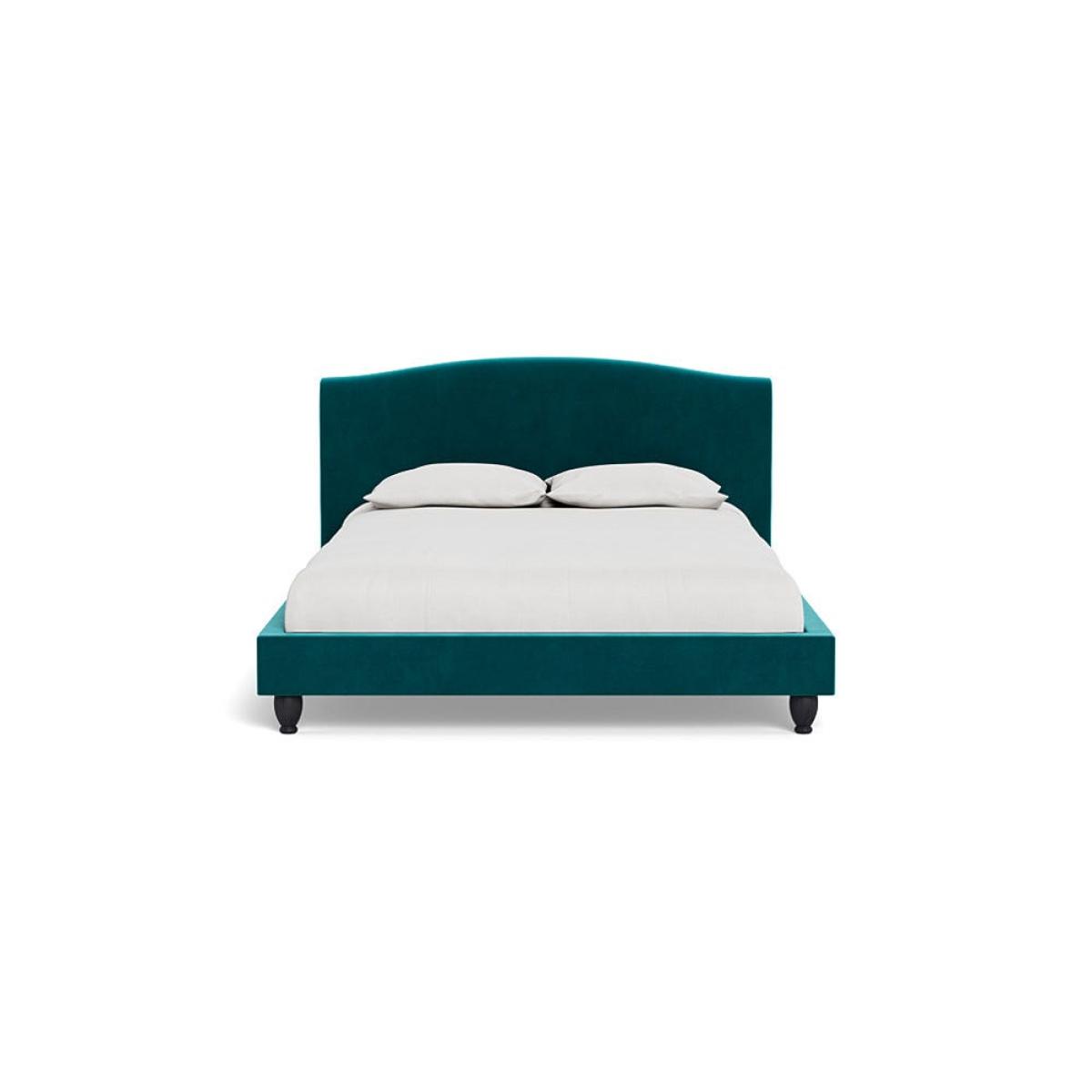 Heal's Devon King Bed Smart Velvet Petrol Black Beech Feet – image 2