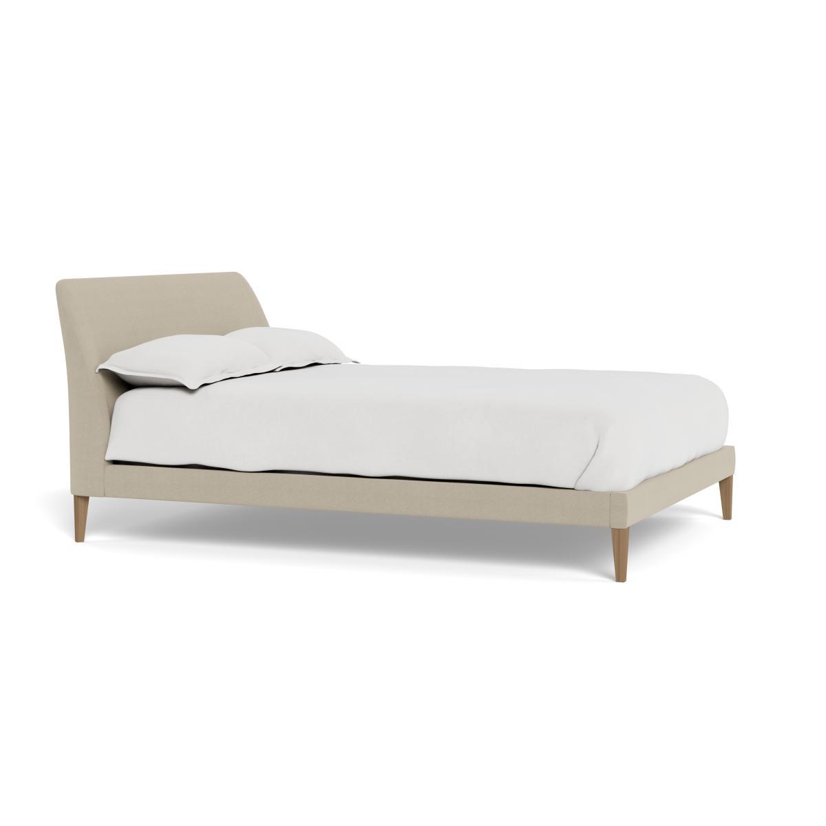 Heal's Wallis Bed King Linen Hessian Walnut Feet - Heal's UK Bedroom Furniture – image 2