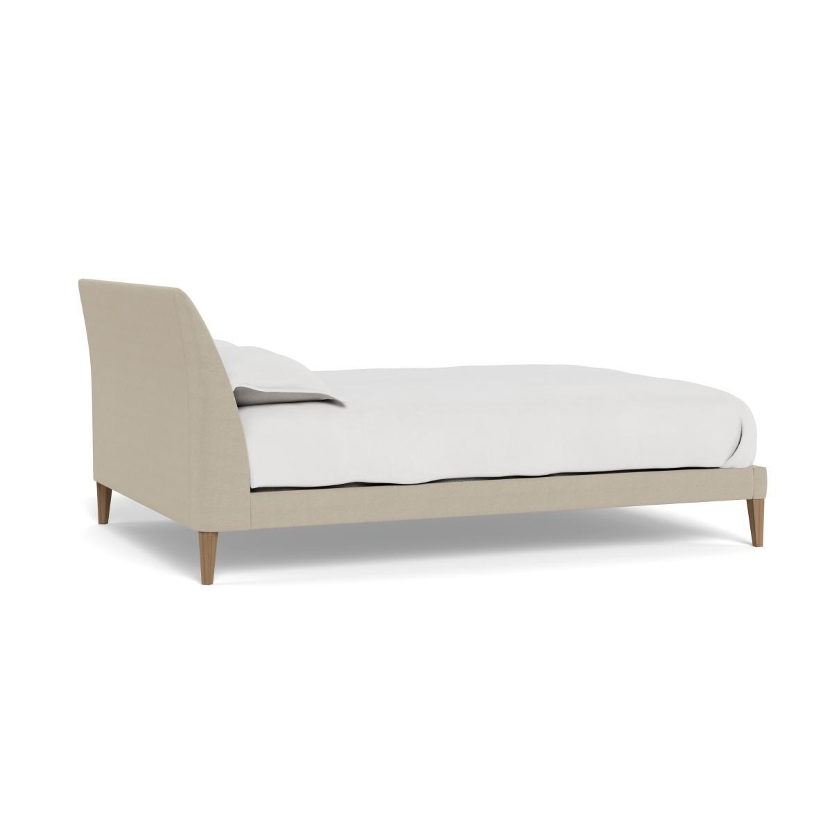 Heal's Wallis Bed King Linen Hessian Walnut Feet - Heal's UK Bedroom Furniture – image 4
