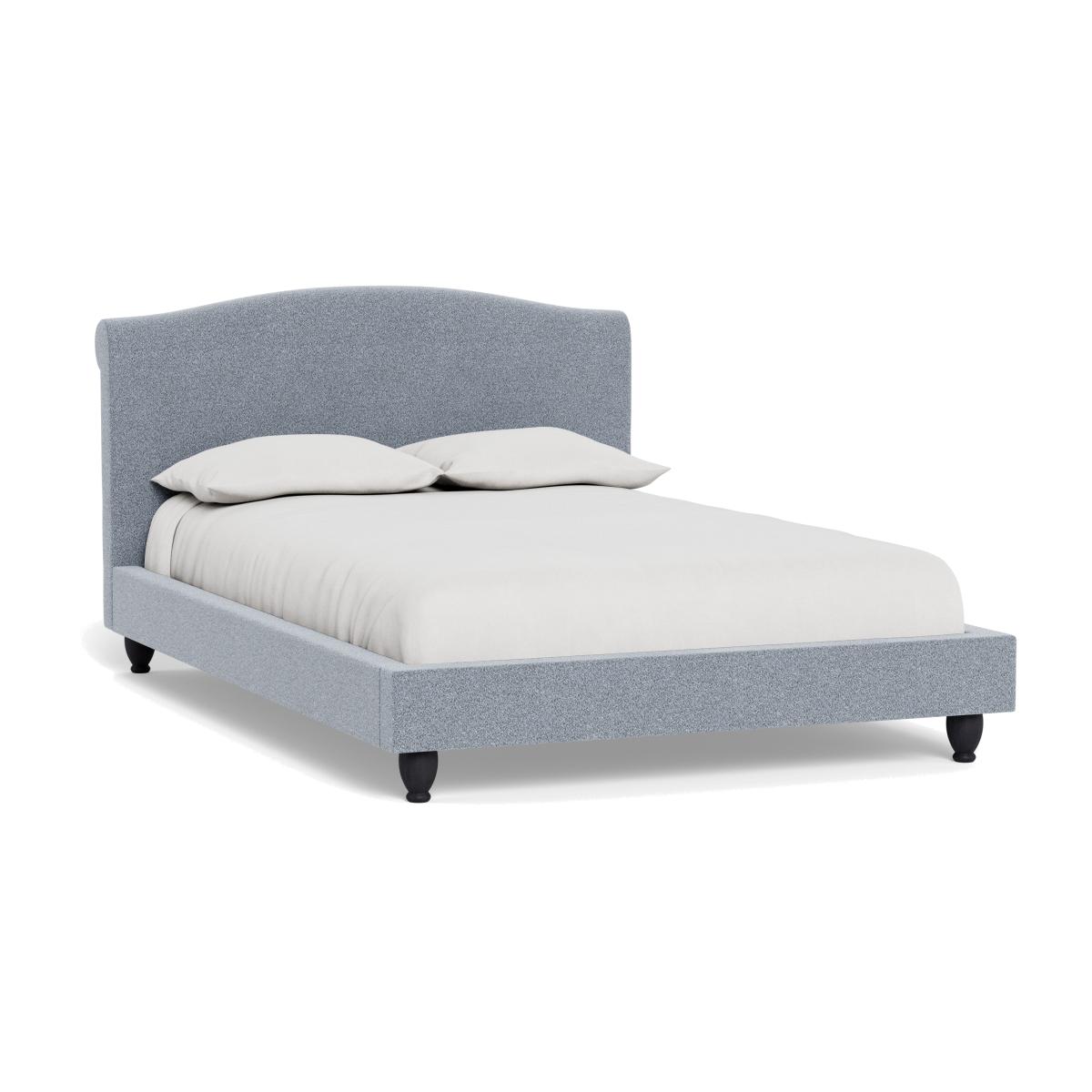 Heal's Devon King Bed Boucle Steel Black Beech Feet – image 1