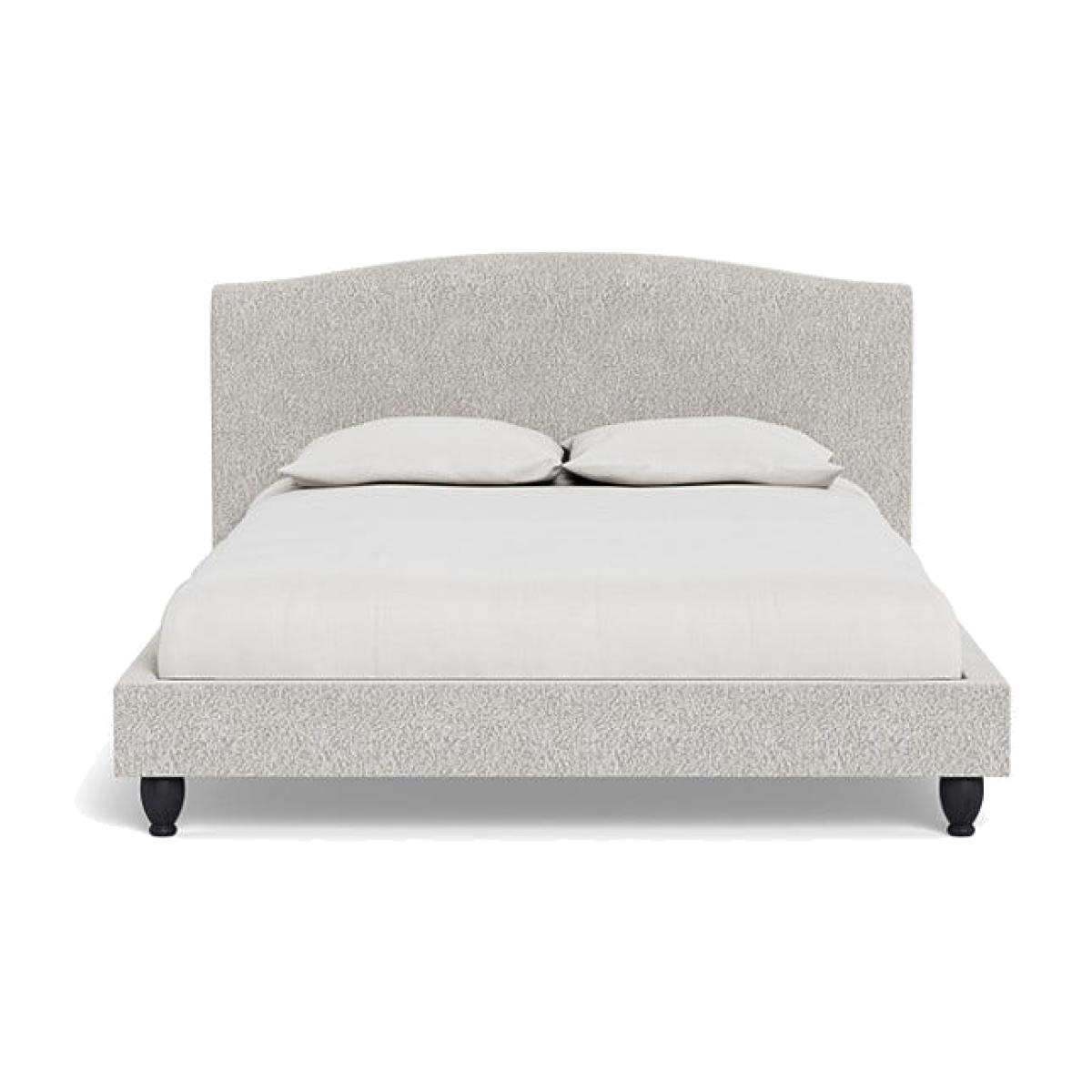 Heal's Devon King Bed Chunky Boucle Ecru Black Beech Feet