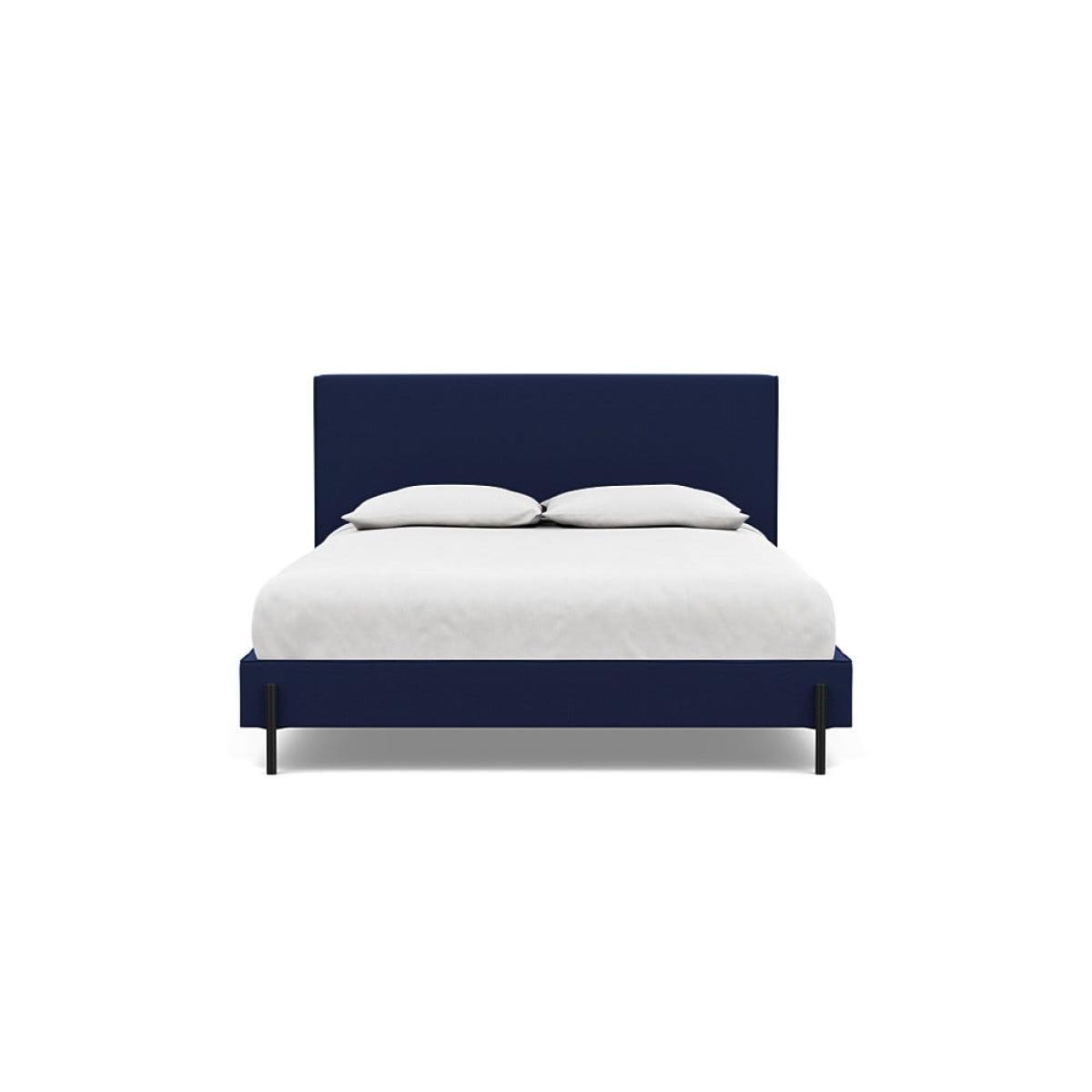 Heal's Tortona King Bed Melton Wool New Navy Black Feet – image 2