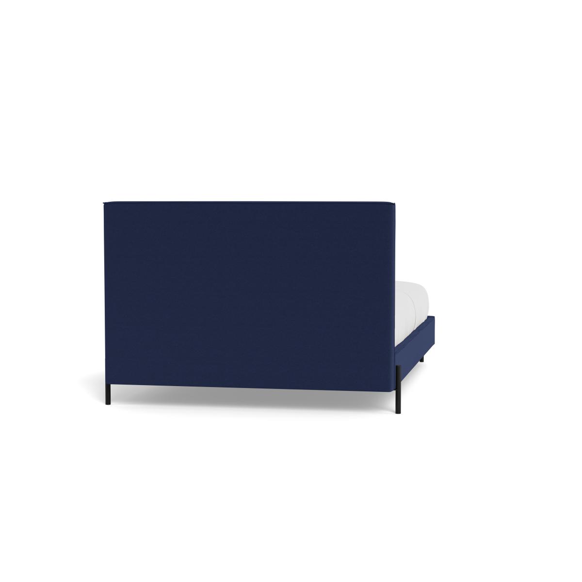 Heal's Tortona King Bed Melton Wool New Navy Black Feet – image 6