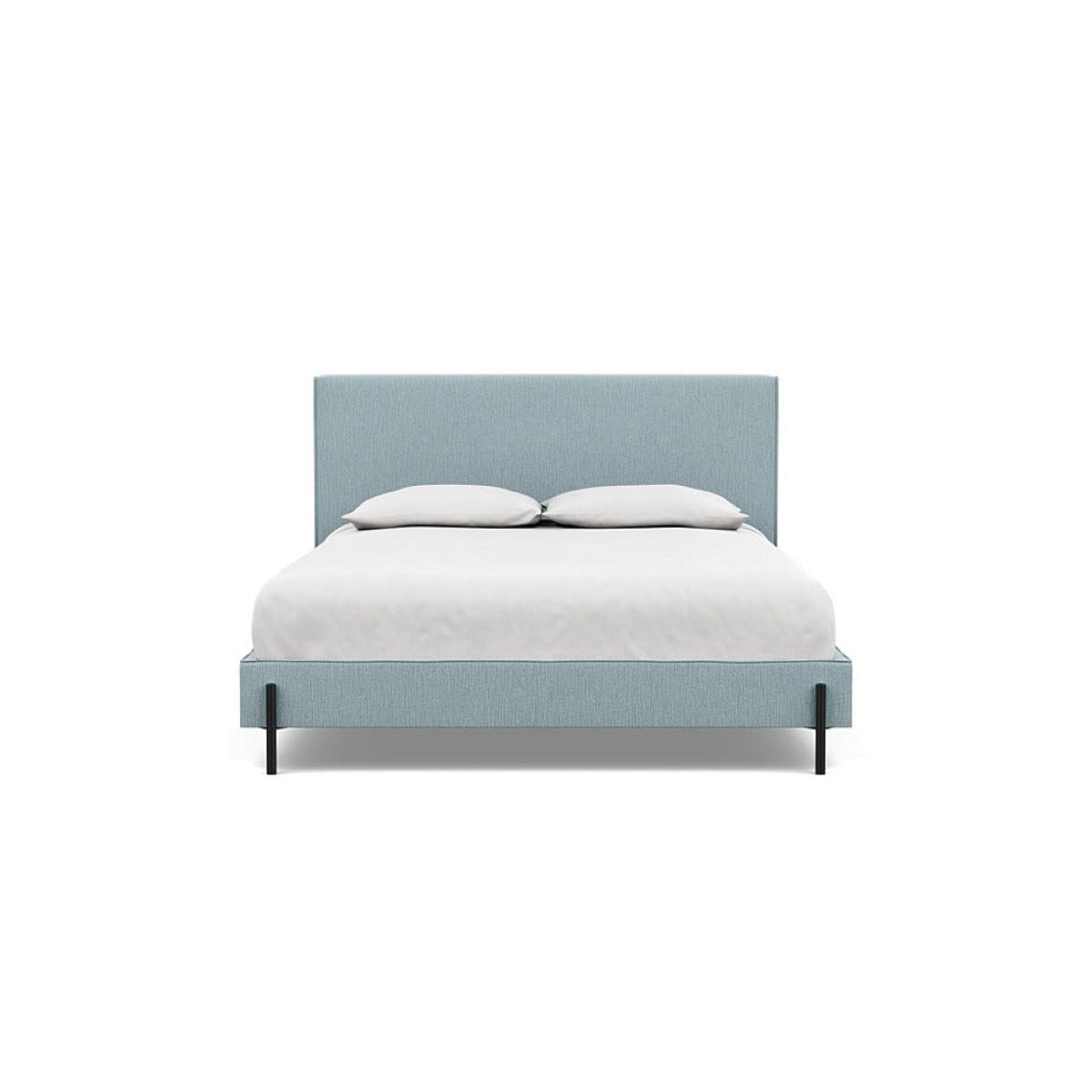 Heal's Tortona King Bed Smart Linen Mix Duck Egg Black Feet – image 2