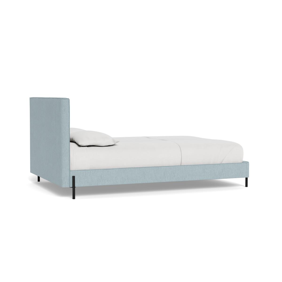 Heal's Tortona King Bed Smart Linen Mix Duck Egg Black Feet – image 5
