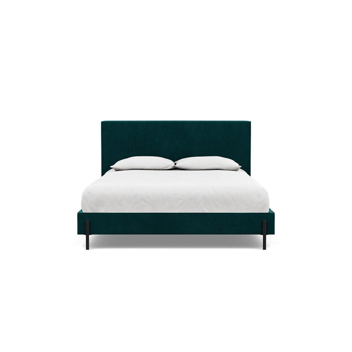Heal's Tortona King Bed Smart Luxe Velvet Ocean Black Feet – image 2