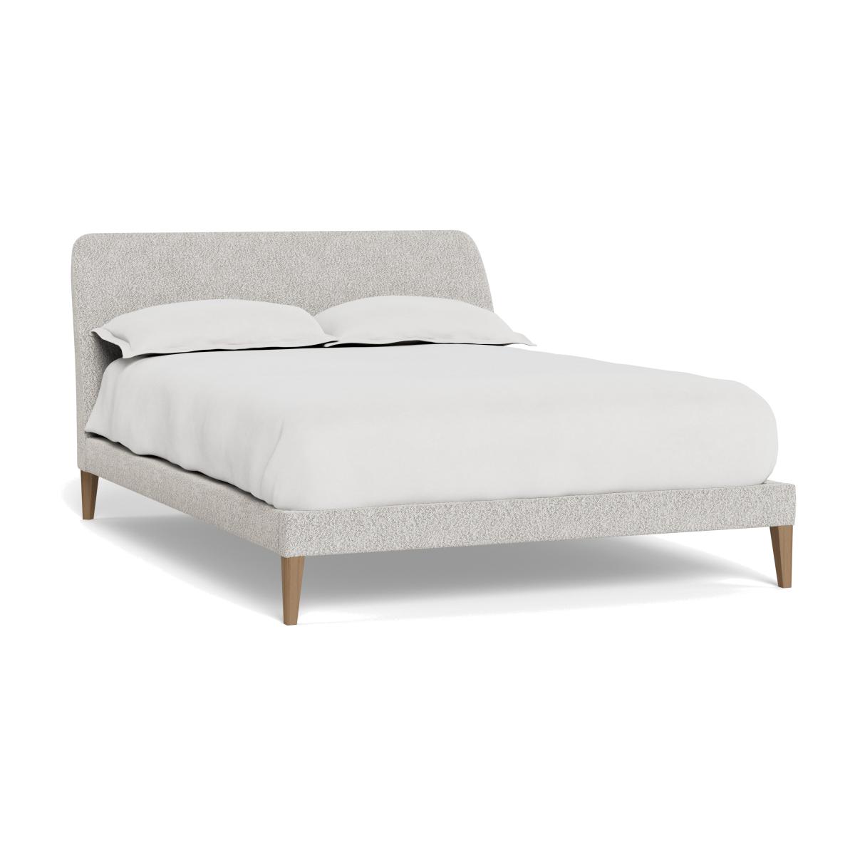 Heal's Wallis Bed King Chunky Boucle Ecru Natural Oak Feet – image 1
