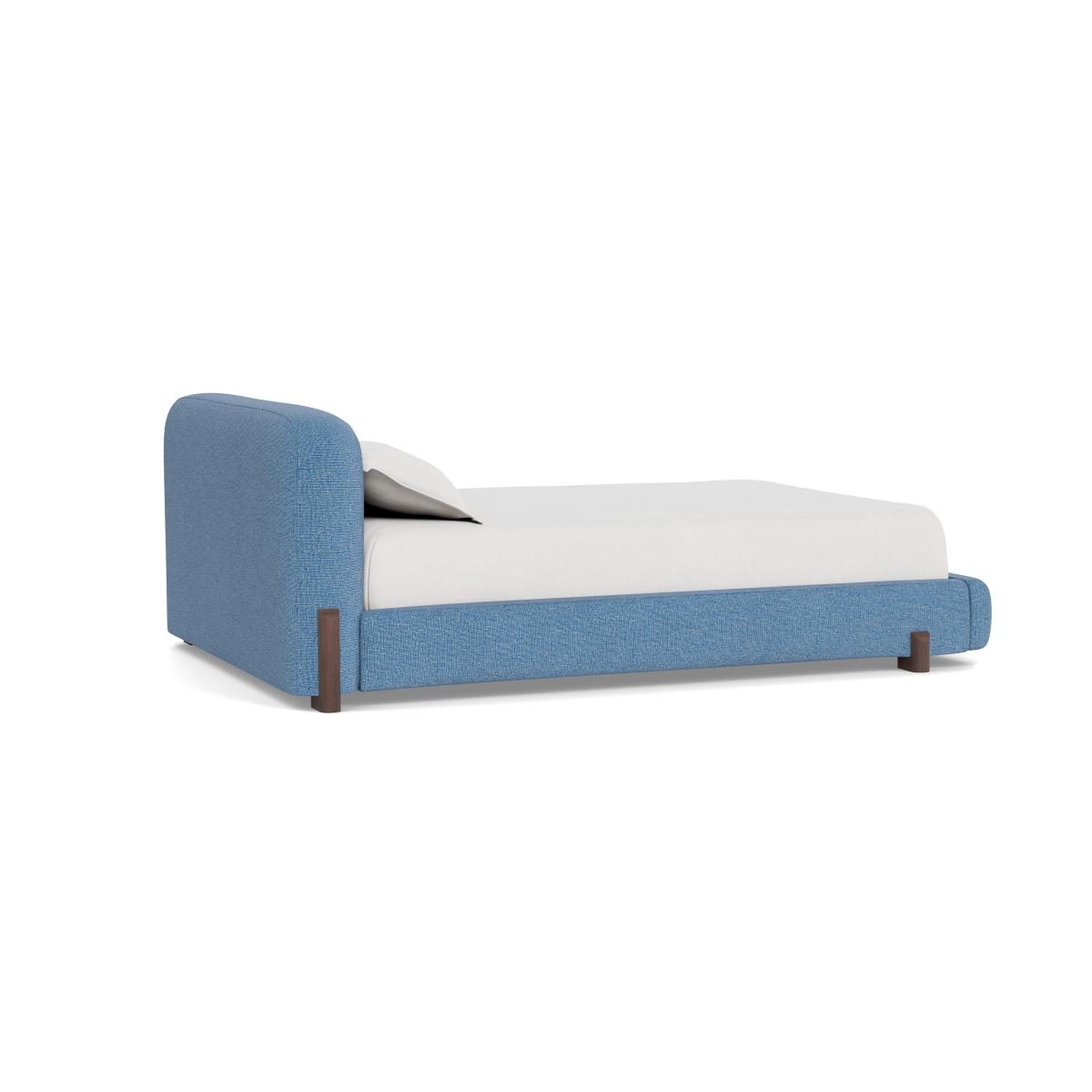 Heal's Nuvola King Bed Tejo Recycled Cobalt Black Painted Feet - Heal's UK Bedroom Furniture – image 4