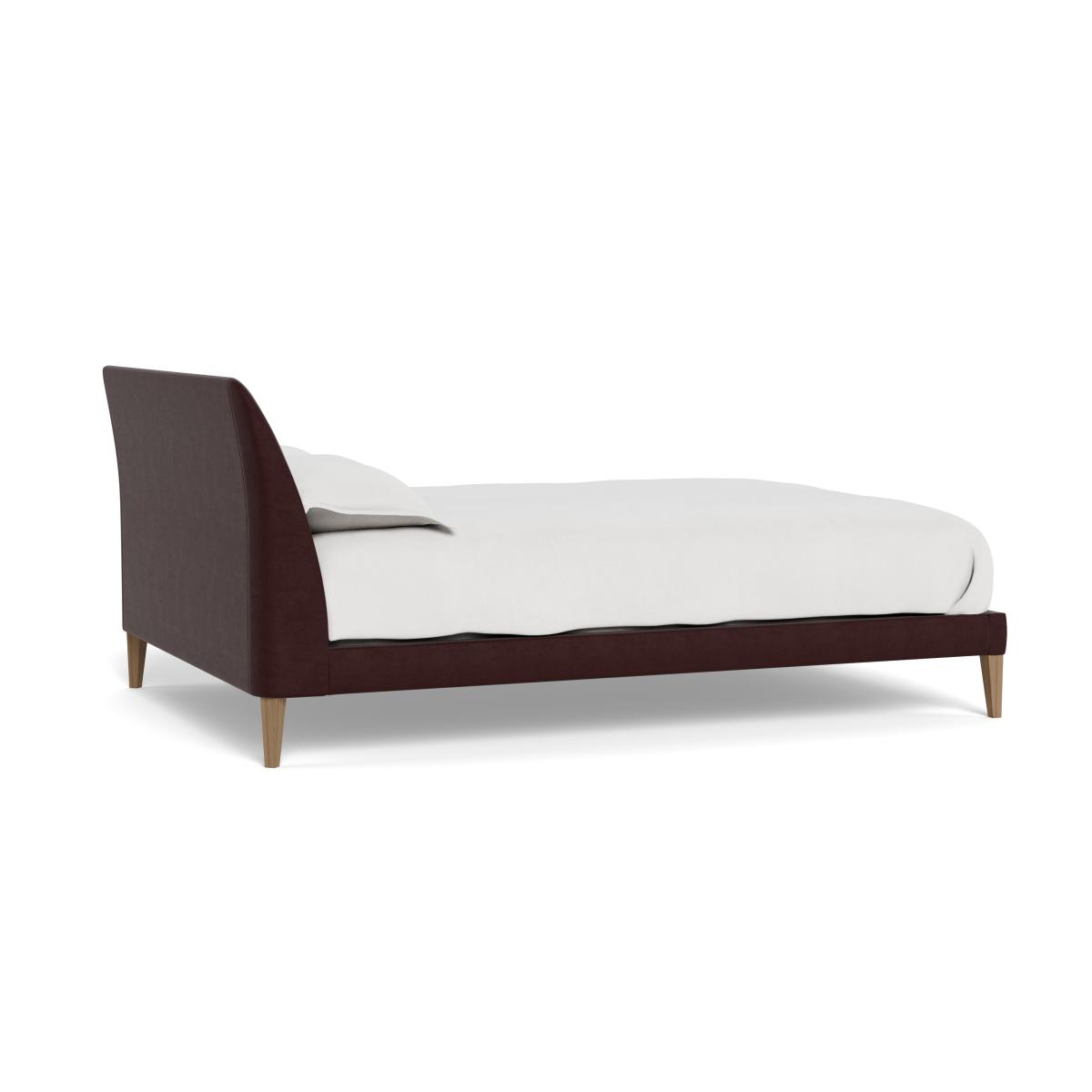 Heal's Wallis Bedstead King Smart Luxe Velvet Acorn Natural Oak Feet – image 4