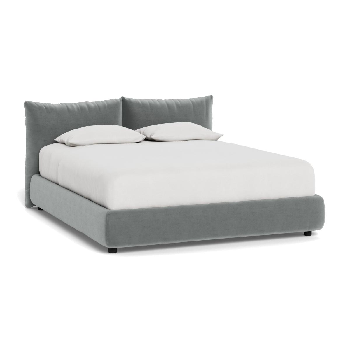 Heal's Pillow Bed King Marylebone Velvet Smoke – image 1