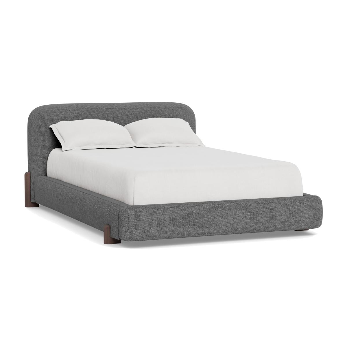 Heal's Nuvola King Bed Tejo Recycled Noir Walnut Stained Oak Feet - Heal's UK Bedroom Furniture – image 1
