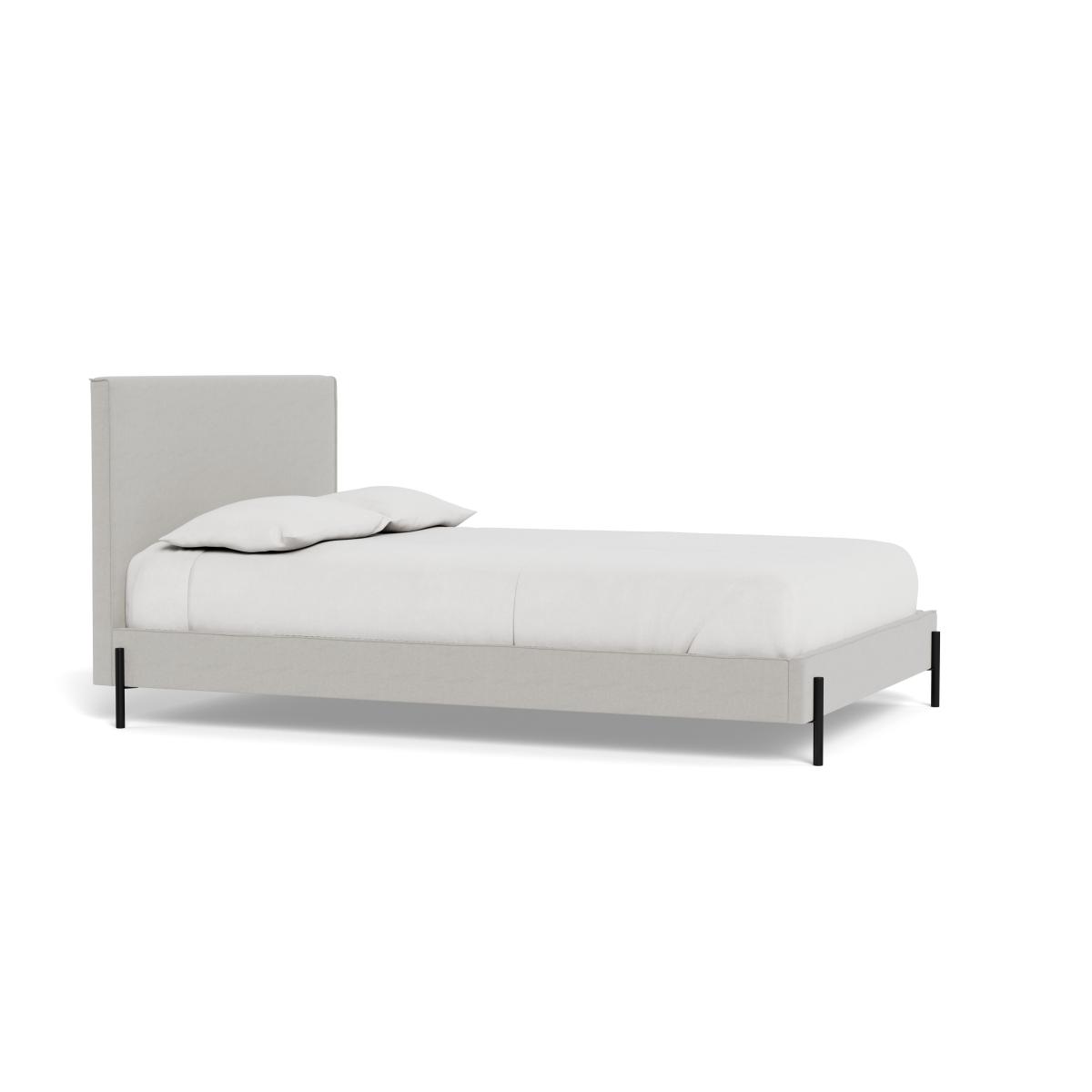 Heal's Tortona King Bed Capelo Linen-Cotton Sea Salt Black Feet – image 3
