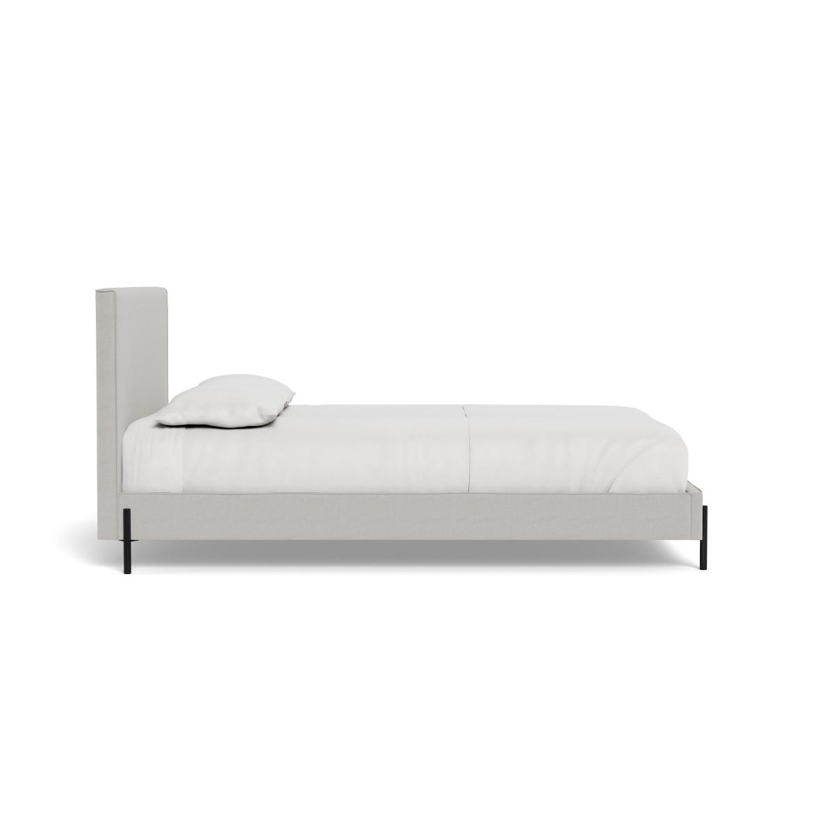 Heal's Tortona King Bed Capelo Linen-Cotton Sea Salt Black Feet – image 4