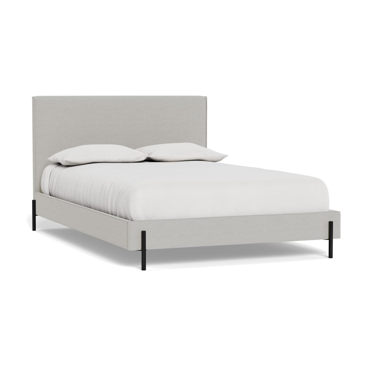 Heal's Tortona King Bed Capelo Linen-Cotton Sea Salt Black Feet – image 1