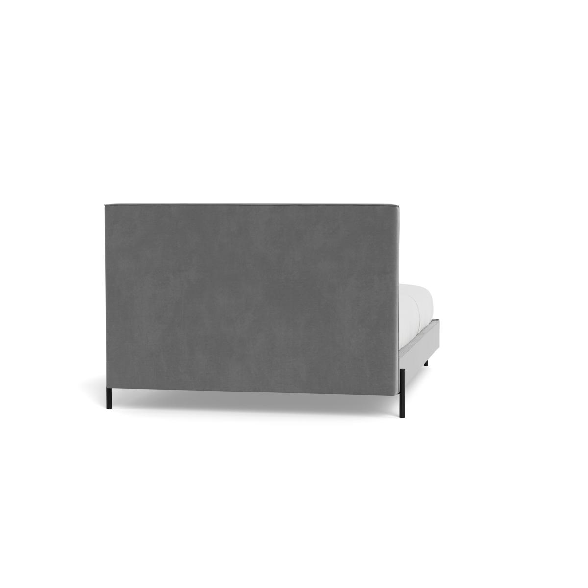 Heal's Tortona King Bed Smart Velvet Mercury Black Feet – image 6