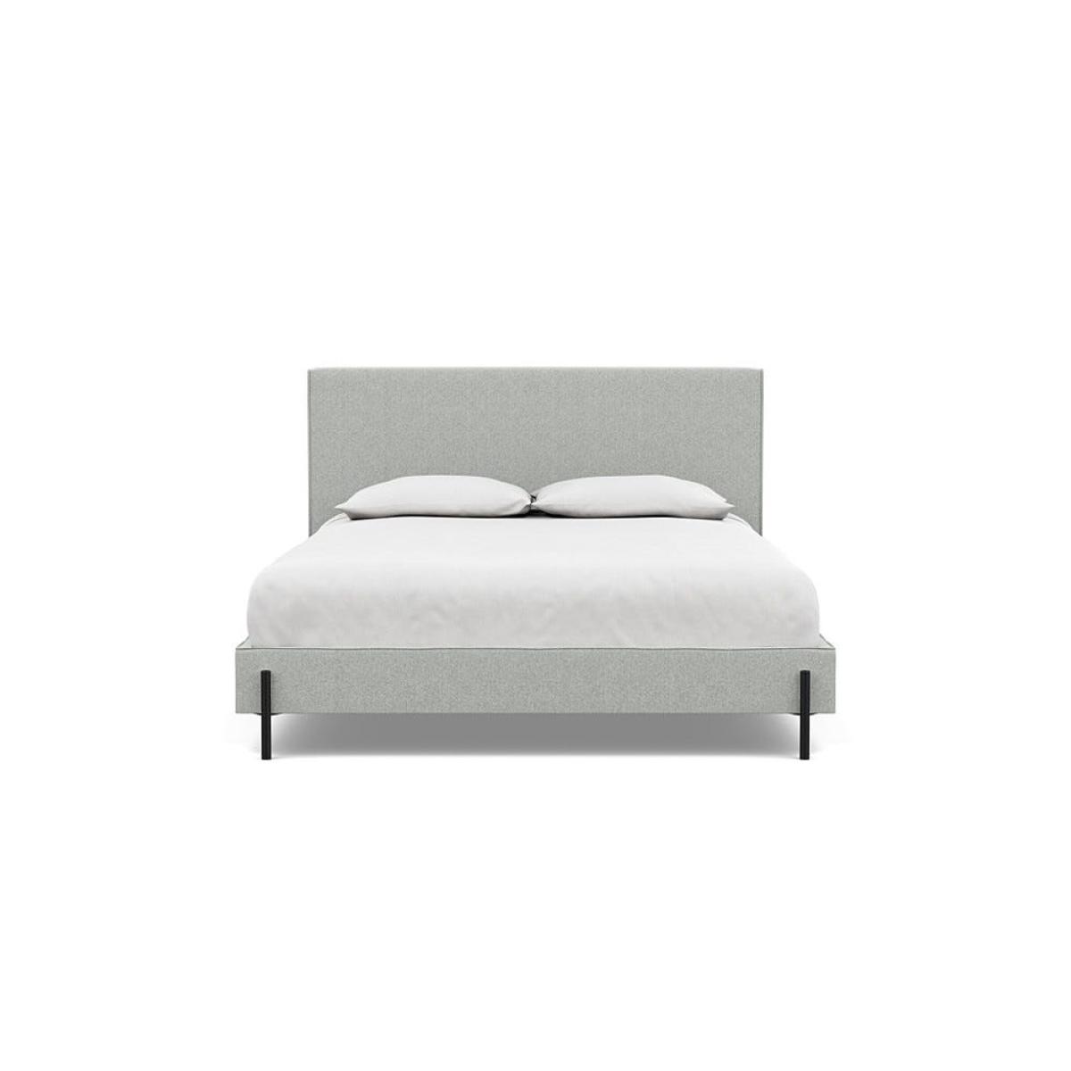 Heal's Tortona King Bed Melton Wool Limestone Black Feet – image 2