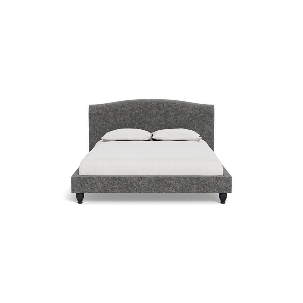 Heal's Devon King Bed Melton Wool Shale Black Beech Feet – image 2
