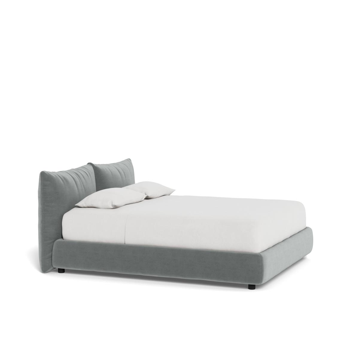 Heal's Pillow Storage Bed King Marylebone Velvet Smoke – image 2