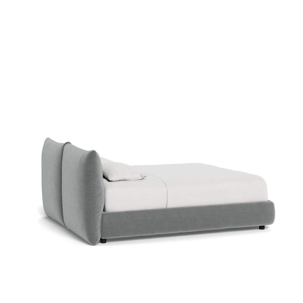 Heal's Pillow Storage Bed King Marylebone Velvet Smoke – image 4