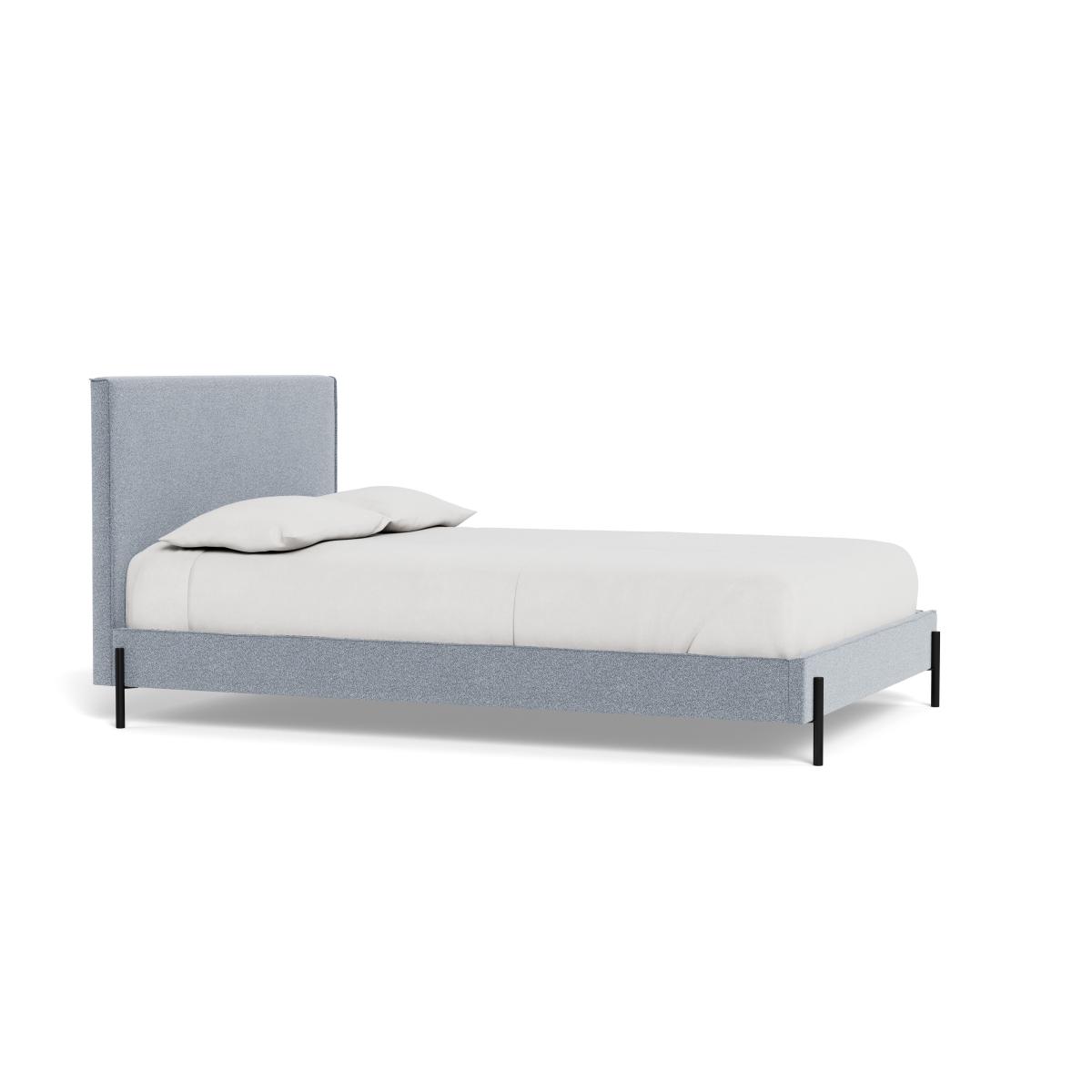 Heal's Tortona King Bed Boucle Steel Black Feet – image 3