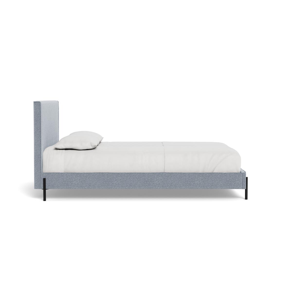 Heal's Tortona King Bed Boucle Steel Black Feet – image 4