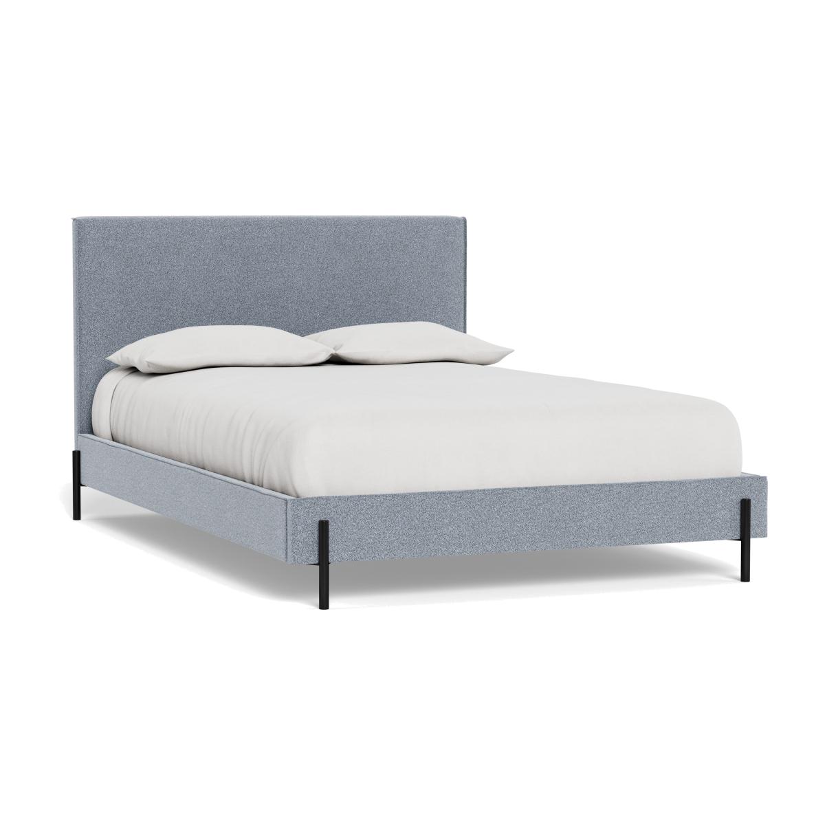 Heal's Tortona King Bed Boucle Steel Black Feet – image 1
