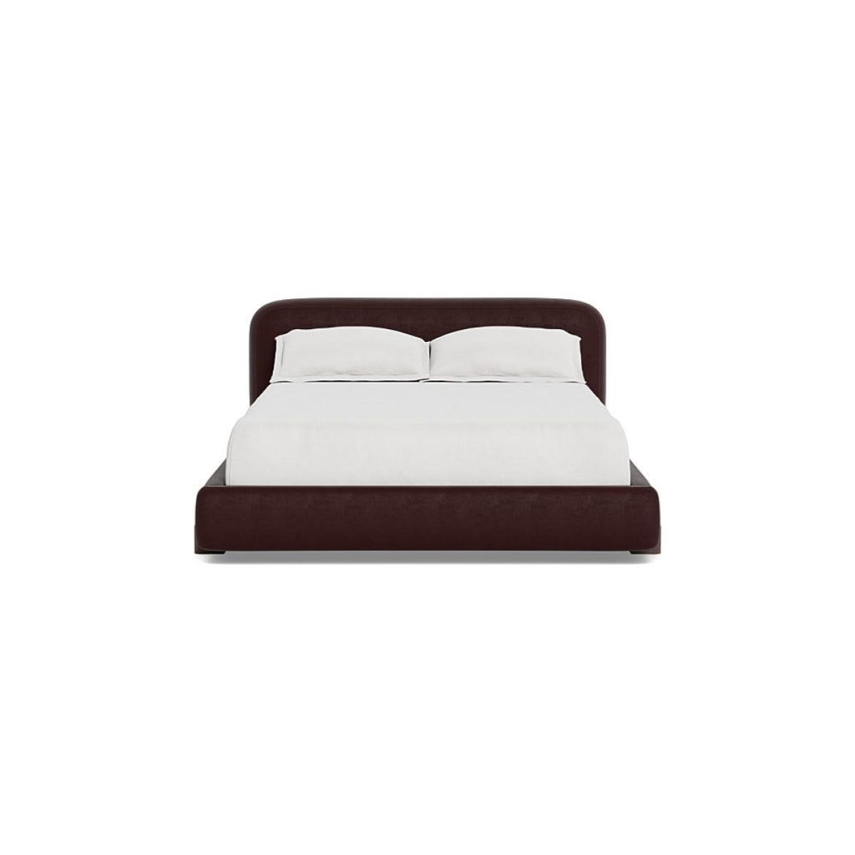 Heal's Nuvola King Bed Smart Luxe Velvet Acorn Walnut Stained Oak Feet – image 2