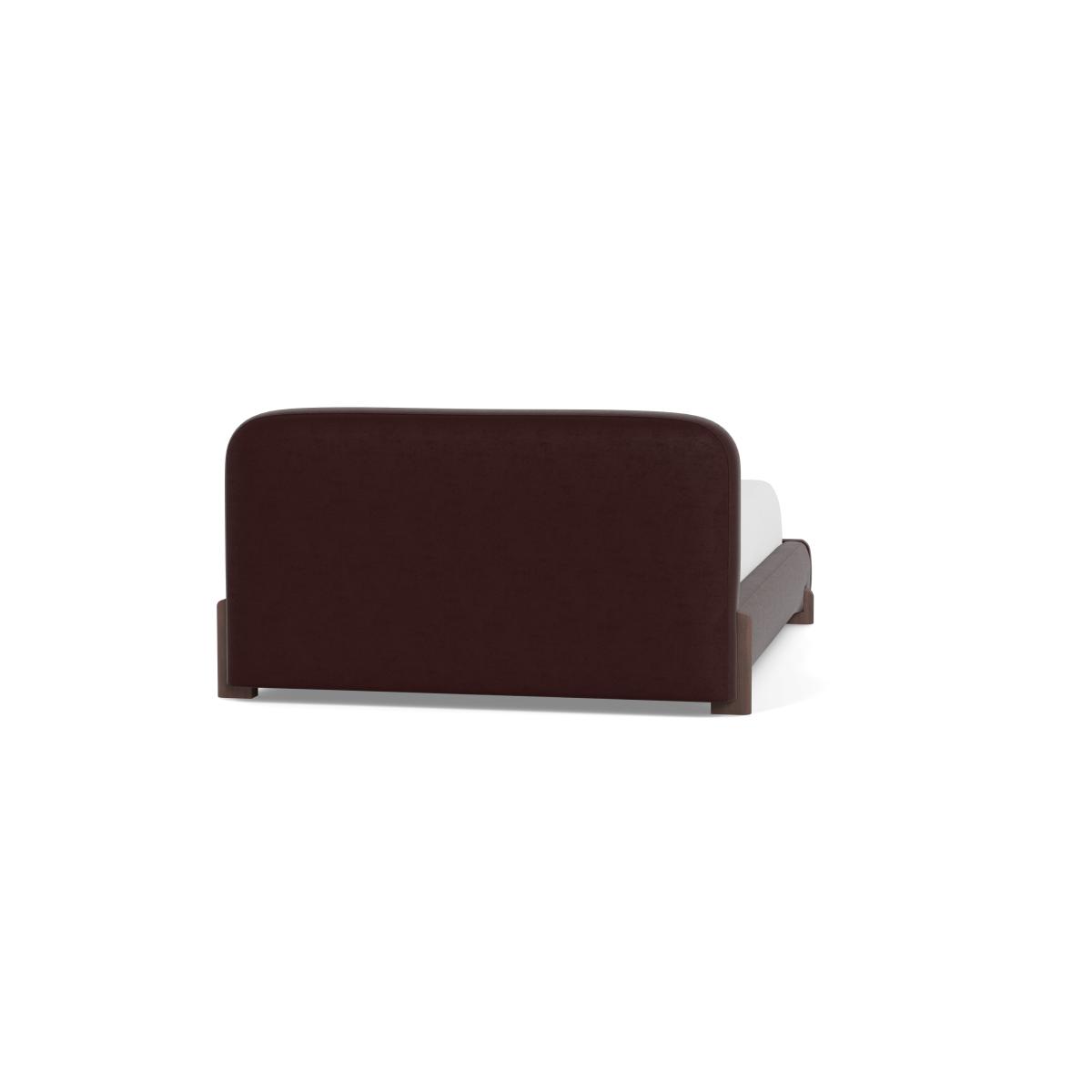 Heal's Nuvola King Bed Smart Luxe Velvet Acorn Walnut Stained Oak Feet – image 6