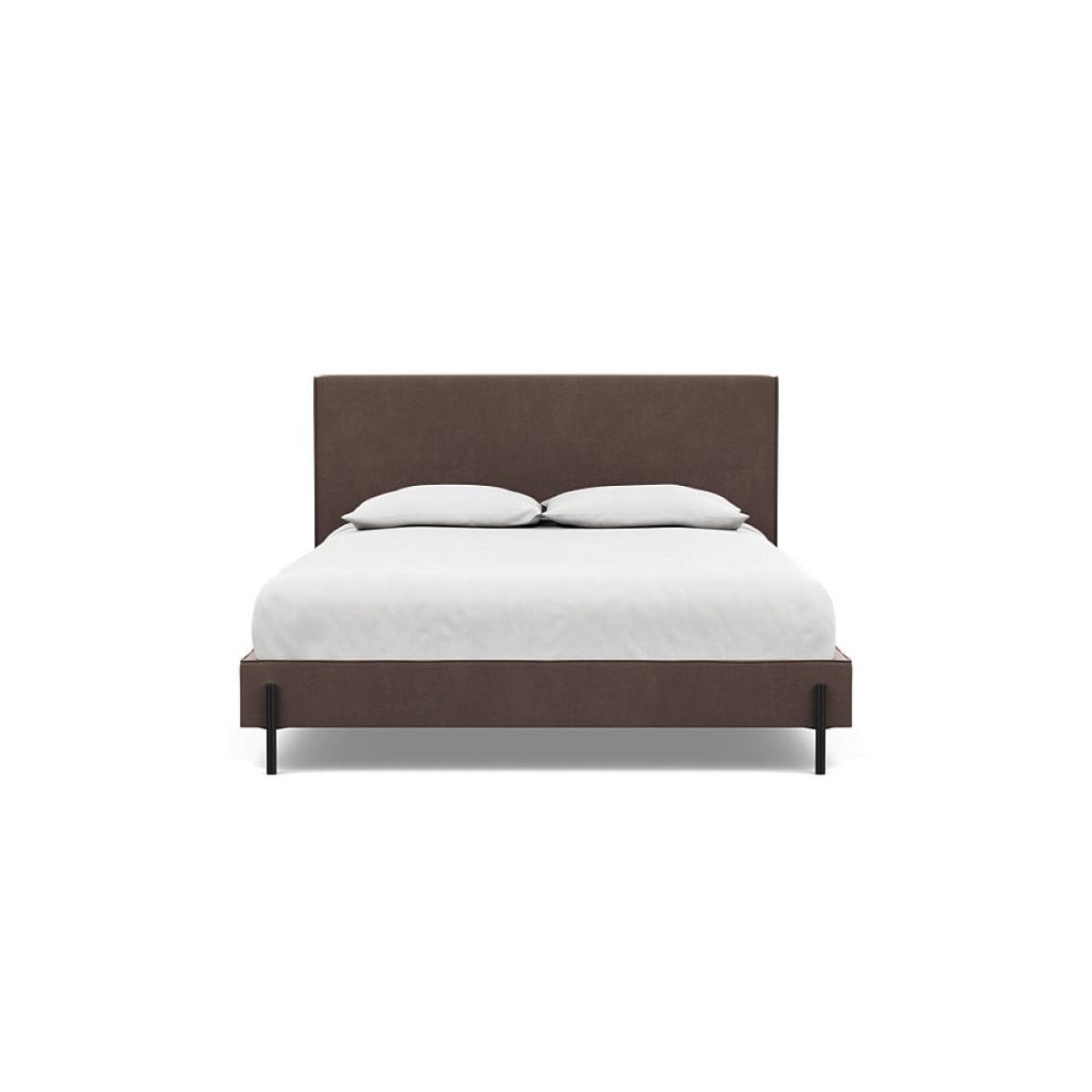Heal's Tortona King Bed Smart Velvet Mouse Black Feet – image 2