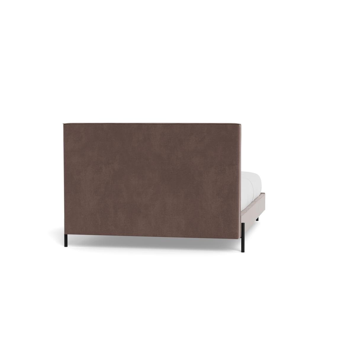 Heal's Tortona King Bed Smart Velvet Mouse Black Feet – image 6