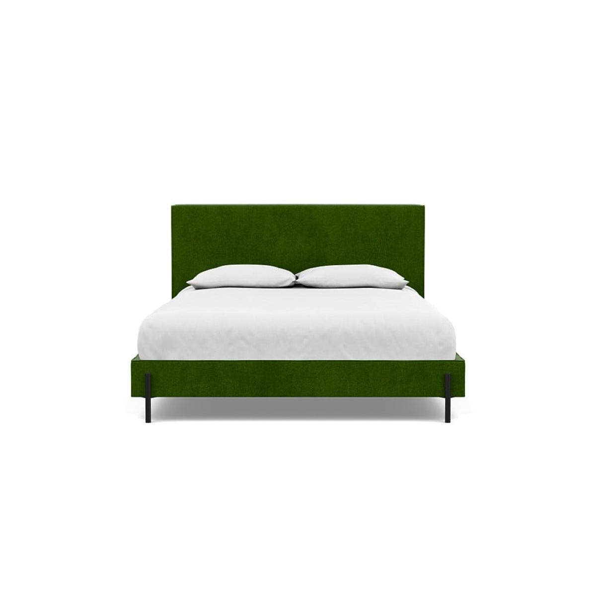 Heal's Tortona King Bed Smart Luxe Velvet Grass Black Feet – image 2
