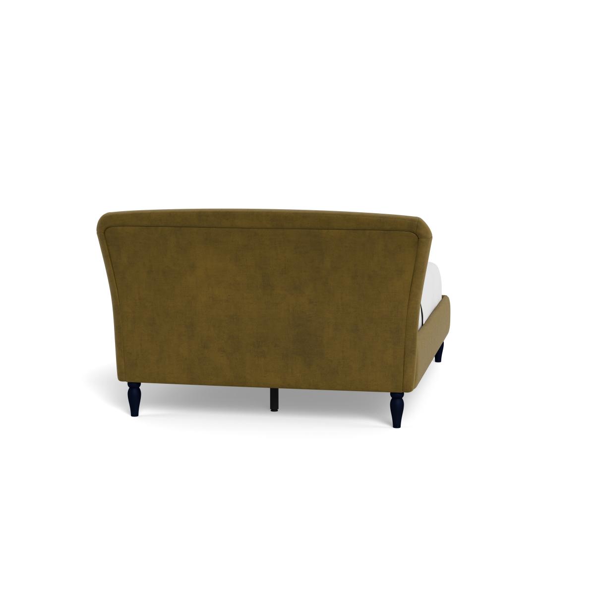 Heal's Darcey Bed King Smart Luxe Velvet Peridot Natural Oak Feet – image 6