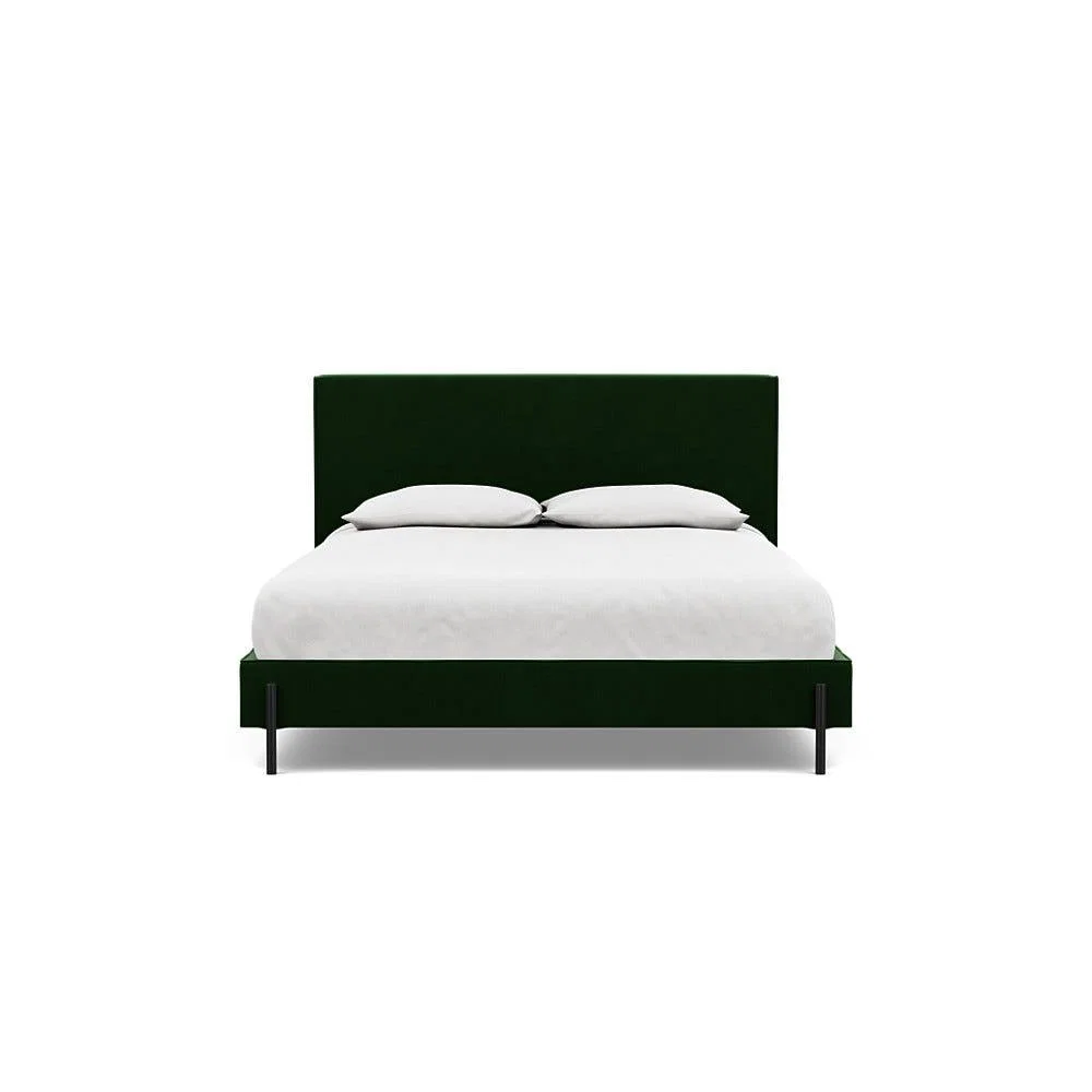 Heal's Tortona King Bed Smart Velvet Forest Black Feet – image 2
