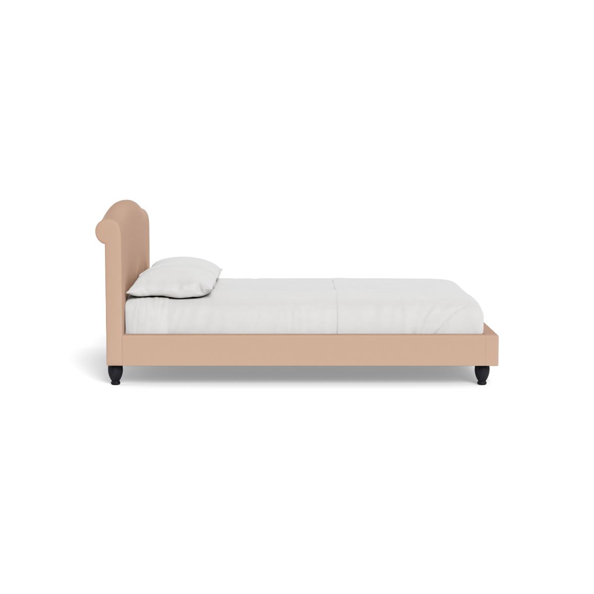Heal's Devon King Bed Capelo Linen-Cotton Rosedale Black Feet – image 4