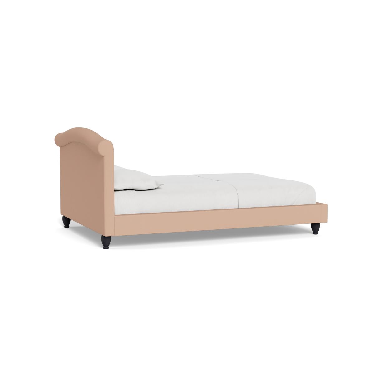 Heal's Devon King Bed Capelo Linen-Cotton Rosedale Black Feet – image 5
