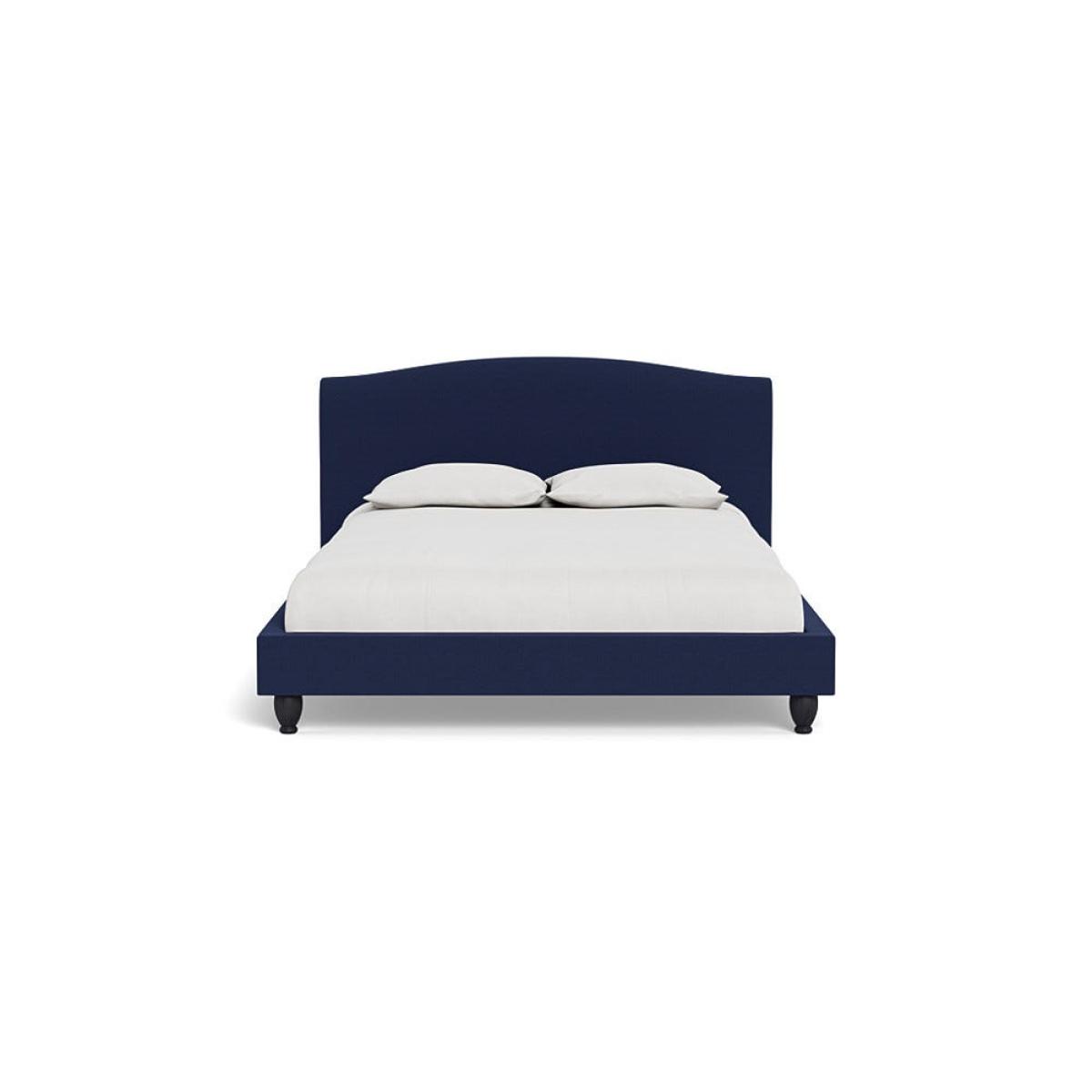 Heal's Devon King Bed Melton Wool New Navy Black Beech Feet – image 2