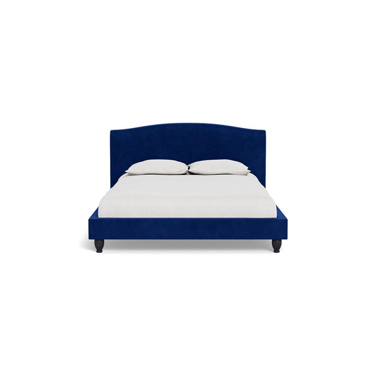 Heal's Devon King Bed Smart Luxe Velvet Azure Black Beech Feet – image 2