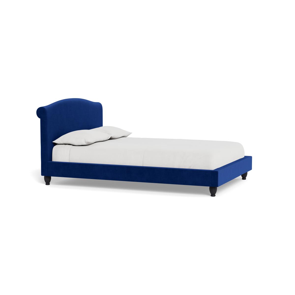 Heal's Devon King Bed Smart Luxe Velvet Azure Black Beech Feet – image 3