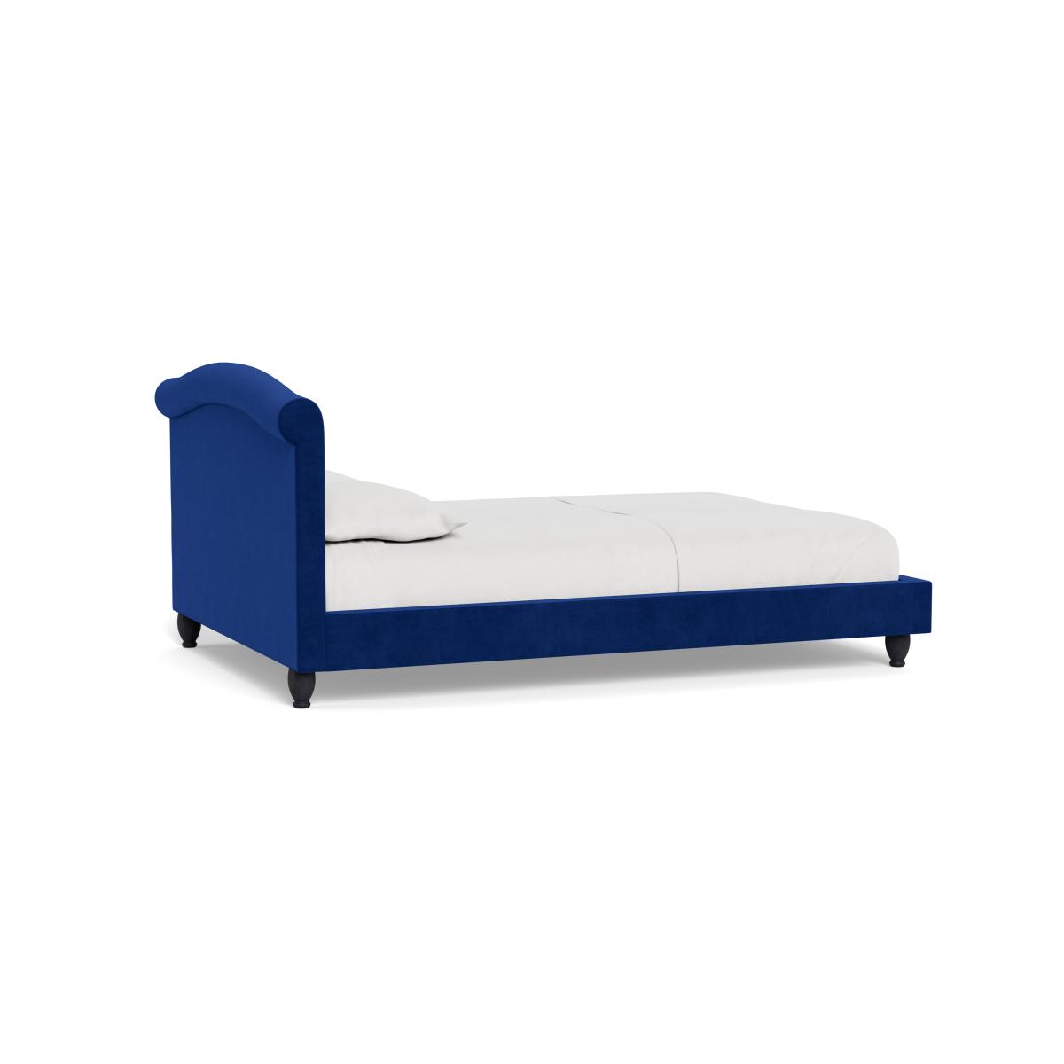 Heal's Devon King Bed Smart Luxe Velvet Azure Black Beech Feet – image 5