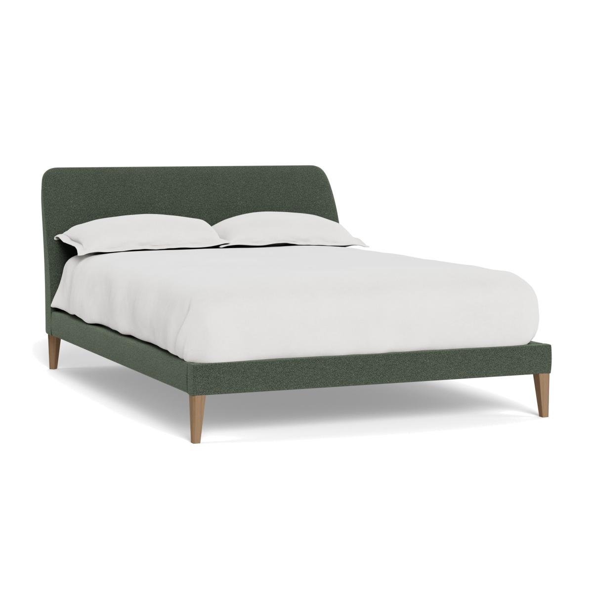 Heal's Wallis Bed King Boucle Fern Stained Oak Feet – image 1
