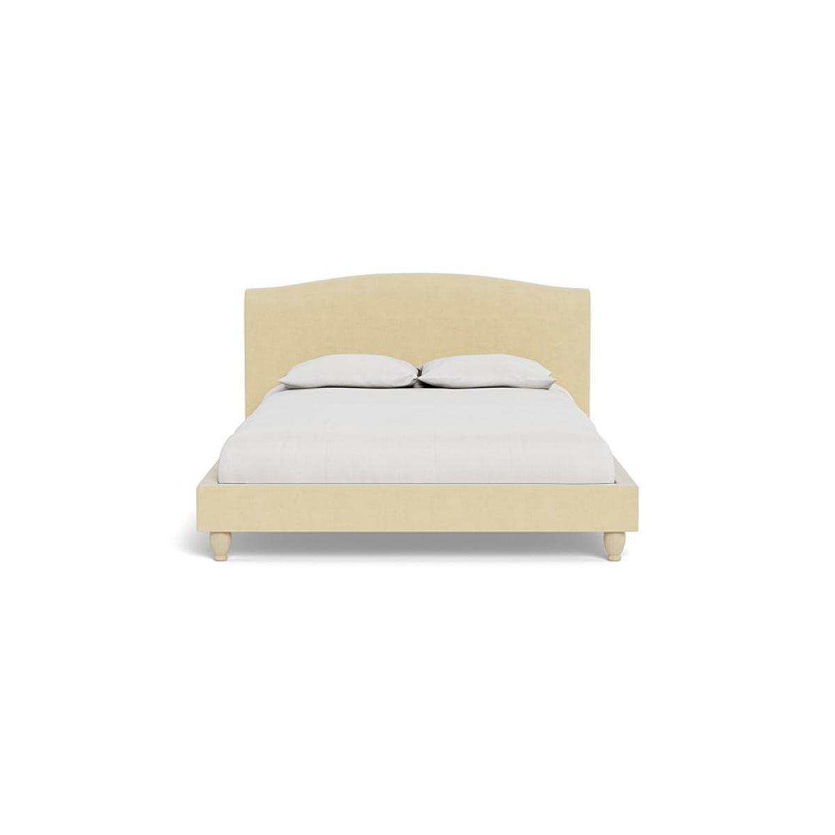 Heal's Devon King Bed Smart Luxe Velvet Biscuit Natural Beech Feet – image 2